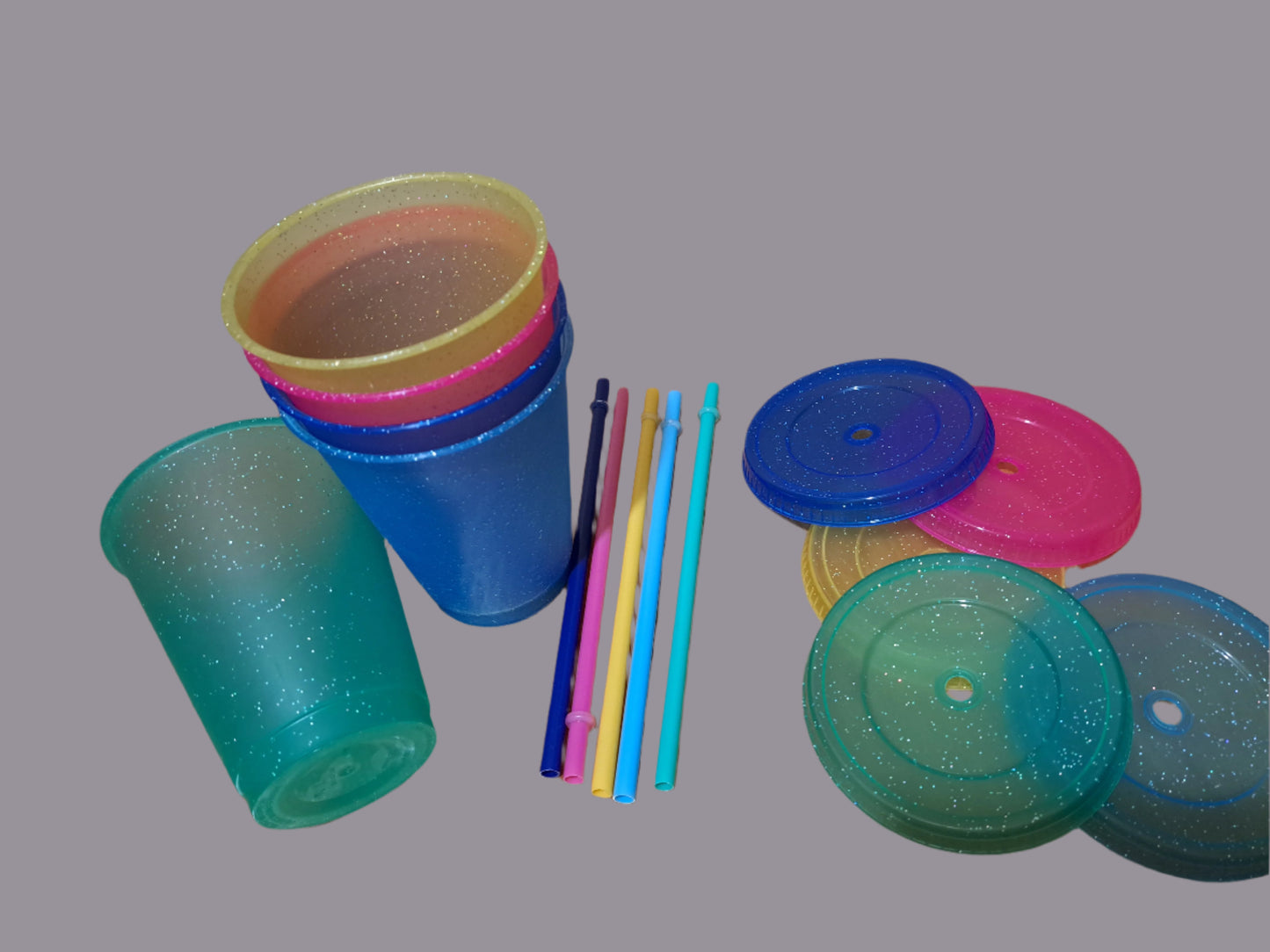 Kids 16oz glitter cold cups