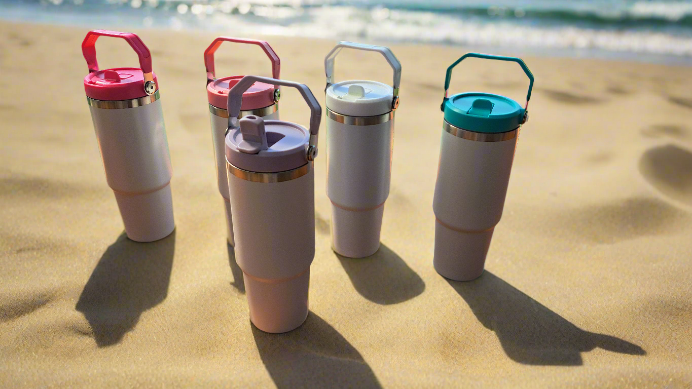 30oz Sublimation Flip Lid Tumbler