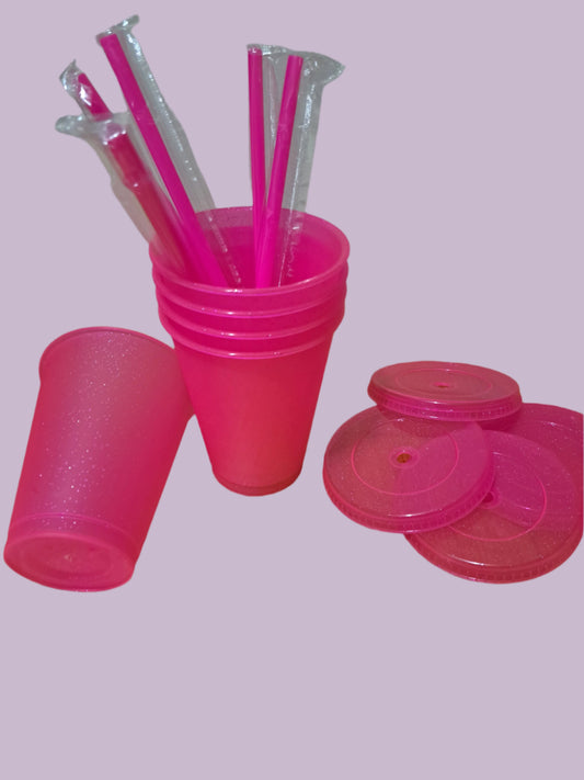 Kids 16oz glitter cold cups