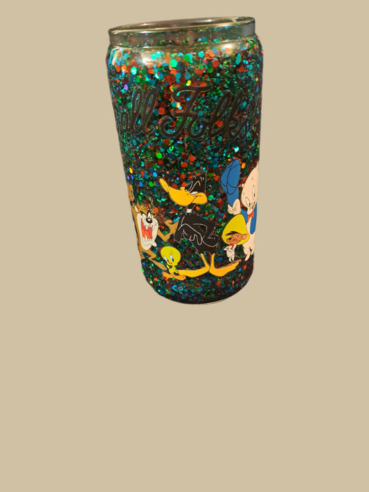16oz glass snowglobe tumbler, Ready Made