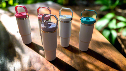 30oz Sublimation Flip Lid Tumbler