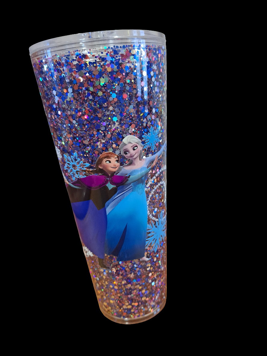 24 oz Acrylic Snowglobe Tumbler, Ready Made