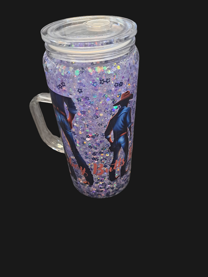 16oz Glass Handle snowglobe