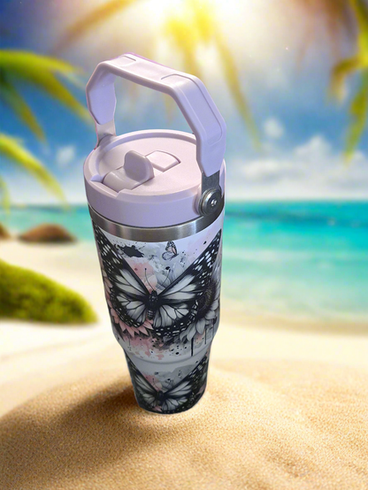 30oz Sublimation Flip Lid Tumbler